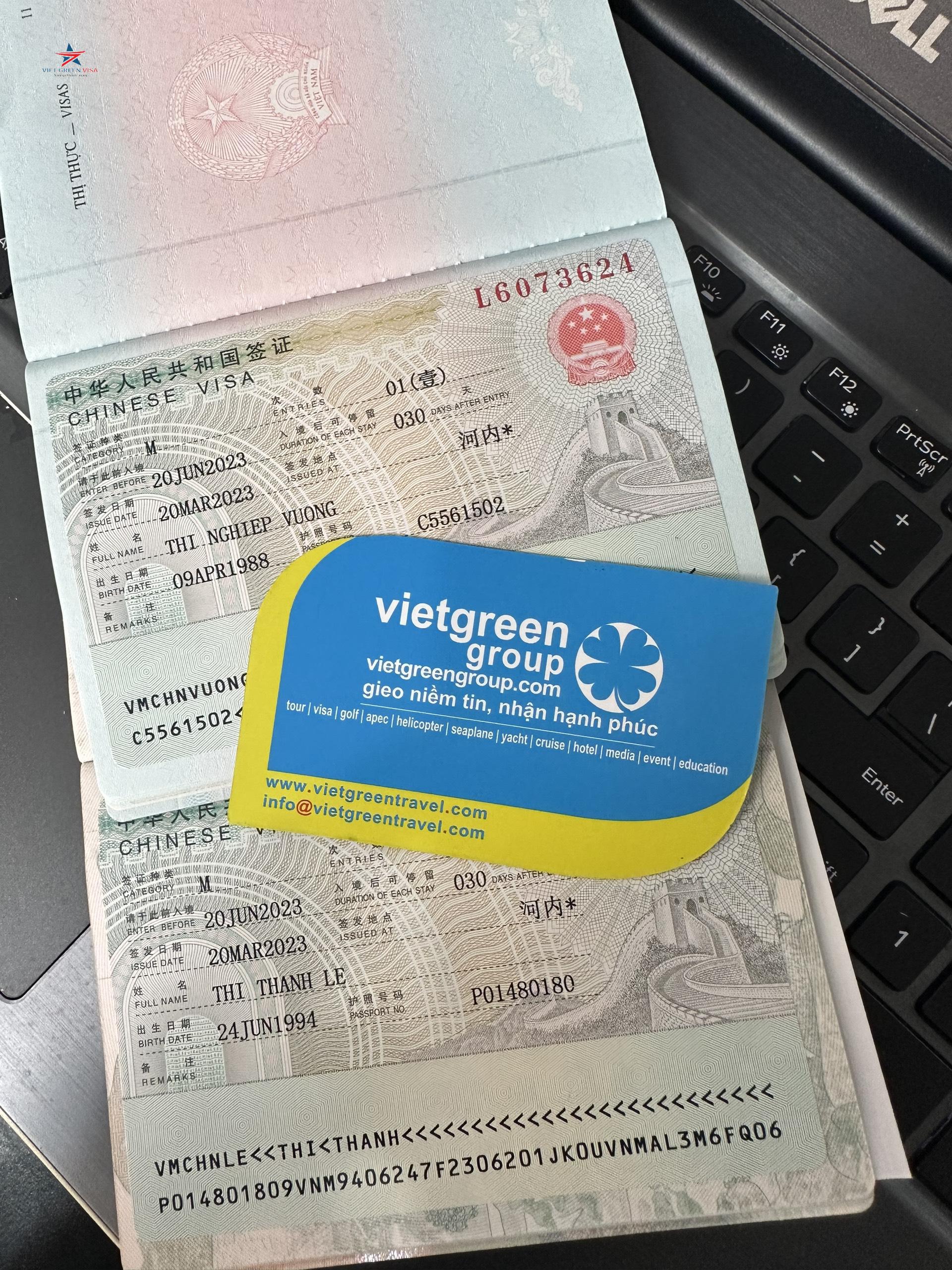 Dịch vụ xin Visa Trung Quốc tại 63 tỉnh thành