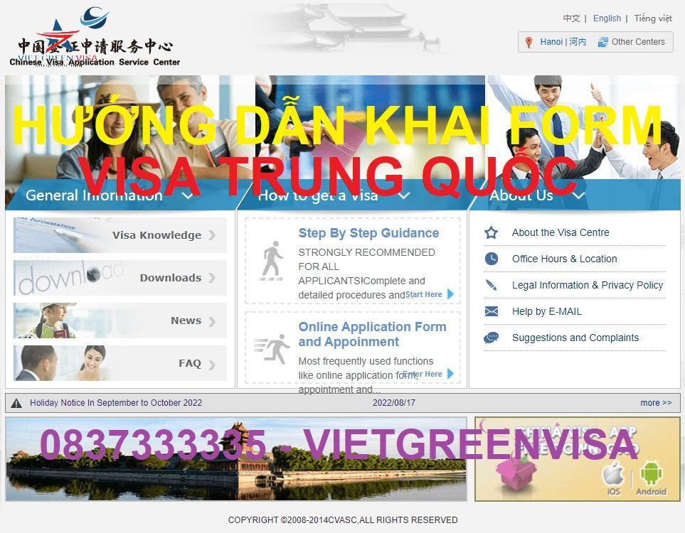 dịch vụ visa Trung Quốc, xin visa Trung Quốc, Visa Trung Quốc, Viet Green Visa