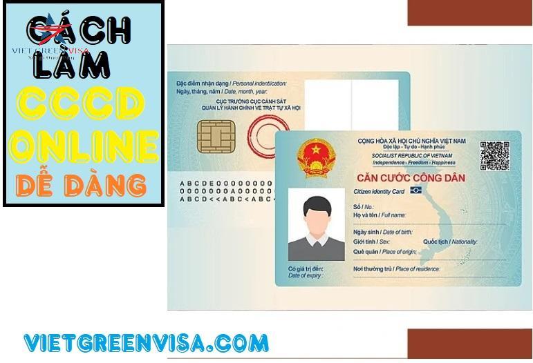 Làm căn cước công dân online, làm CCCD online