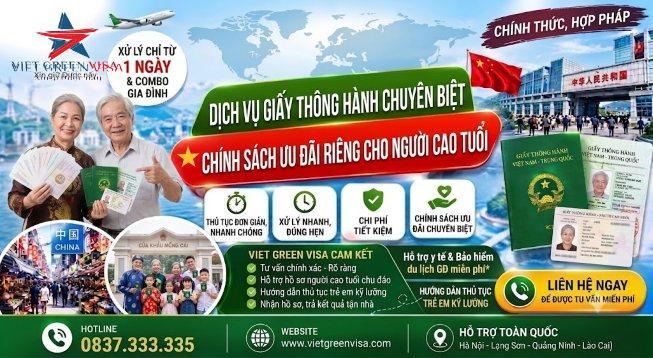 Dịch vụ giấy thông hành cho người cao tuổi