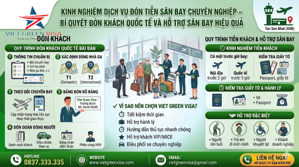 KINH NGHIỆM DỊCH VỤ ĐÓN TIỄN SÂN BAY CHUYÊN NGHIỆP