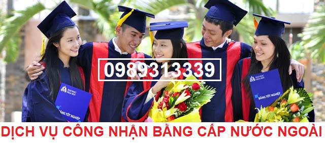 Dịch vụ công nhận văn bằng nước ngoài uy tín tại Hà Nội, Hồ Chí Minh