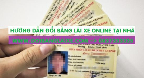 Hướng dẫn đổi GPLX, bằng lái xe online qua mạng ngay tại nhà