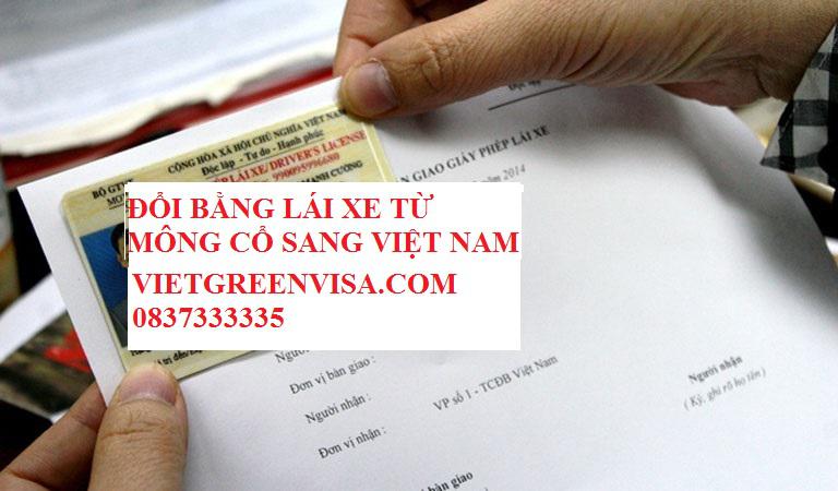 Đổi bằng lái xe Mông Cổ sang bằng lái xe Việt Nam