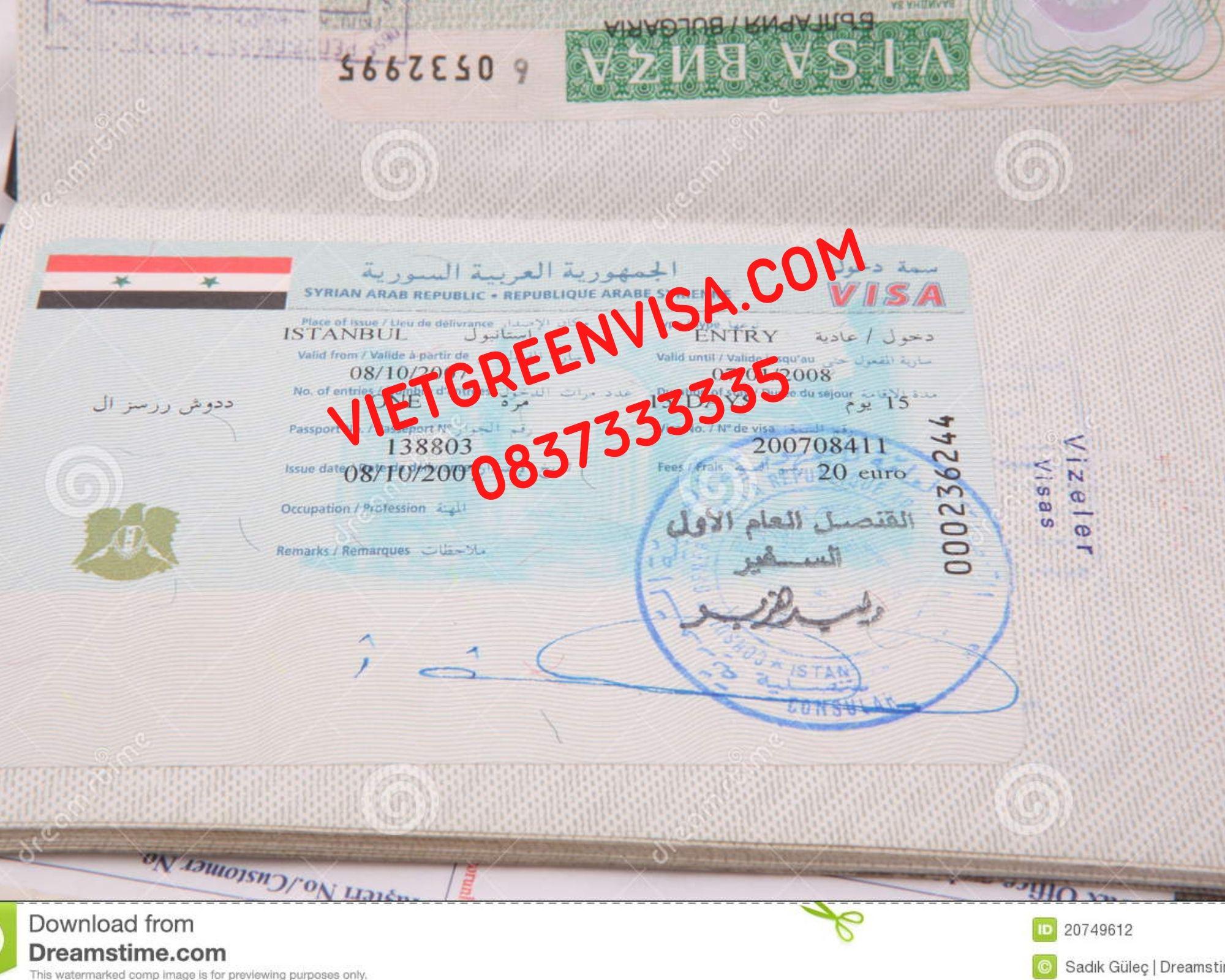 Visa du học Syria, Visa Dubai đi học tiếng, học đại học