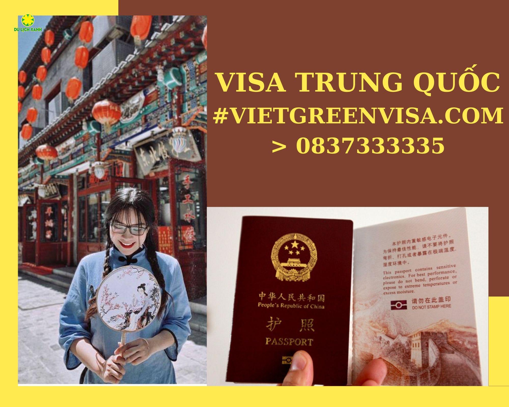 Bảng giá dịch vụ xin visa Trung Quốc 2024, dịch vụ visa Trung Quốc, Visa Trung Quốc, Viet Green Visa