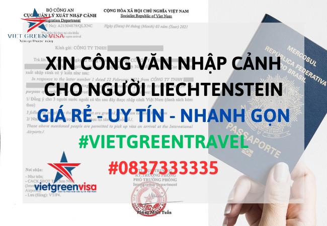 Xin công văn nhập cảnh Việt Nam cho người Liechtenstein