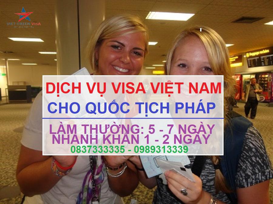 Dịch vụ xin visa Việt Nam cho người Pháp uy tín