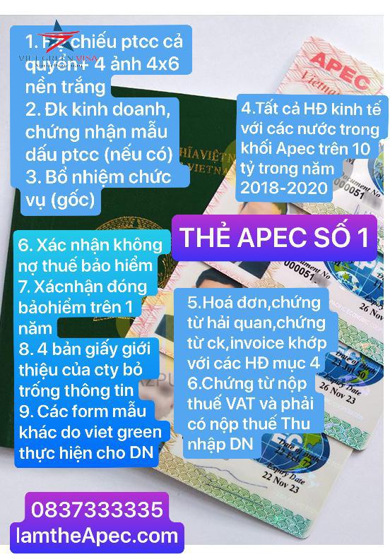 Dịch vụ làm thẻ Apec tại Yên Bái, tư vấn thẻ Apec, thẻ apec, Yên Bái, Viet Green Visa