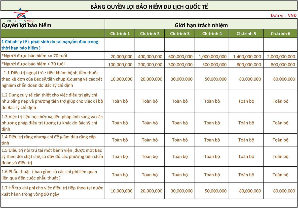 bảo hiểm du lịch, bảo hiểm du lịch Thụy Điển, bảo hiểm, Viet Green Visa