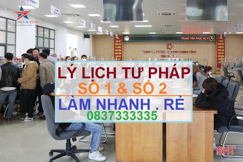 Dịch vụ làm lý lịch tư pháp nhanh uy tín