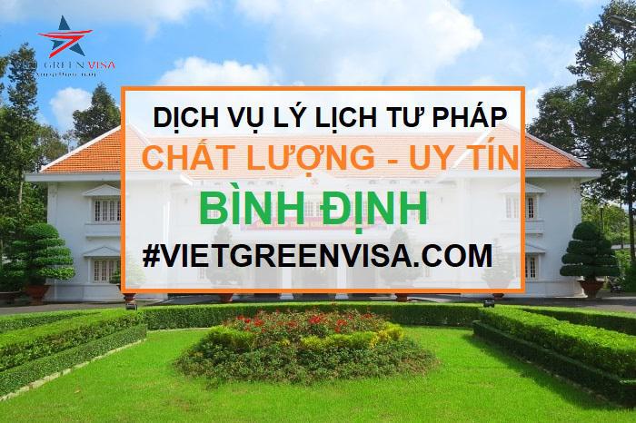 Dịch vụ làm lý lịch tư pháp tại Bình Định trọn gói