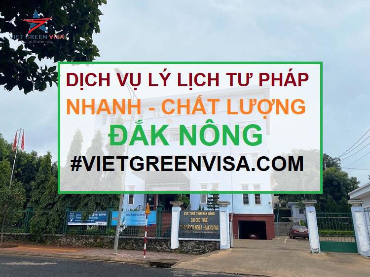 Dịch vụ làm lý lịch tư pháp tại Đắk Nông trọn gói