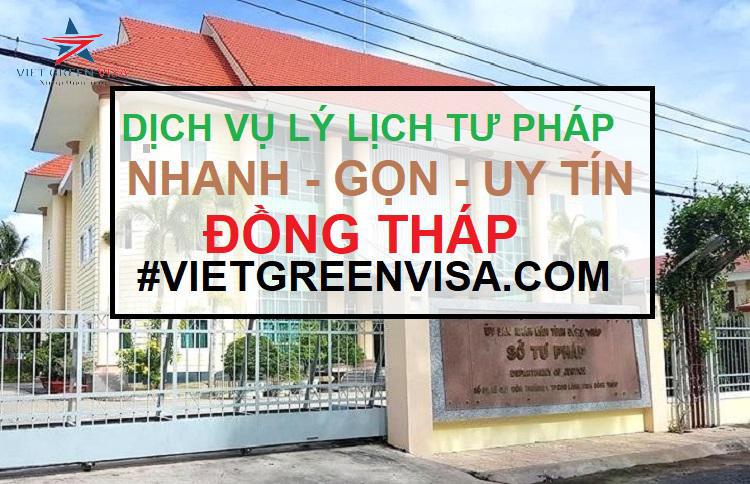 Dịch vụ làm lý lịch tư pháp tại Đồng Tháp trọn gói