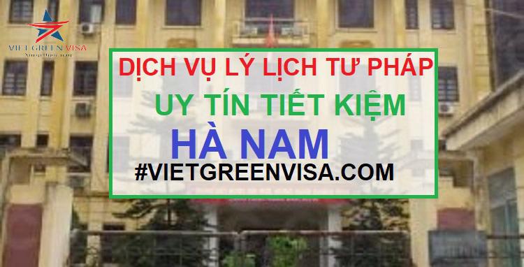 Dịch vụ làm lý lịch tư pháp tại Hà Nam trọn gói