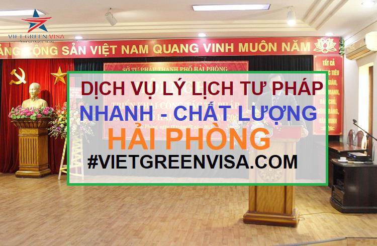 Dịch vụ làm lý lịch tư pháp tại Hải Phòng trọn gói