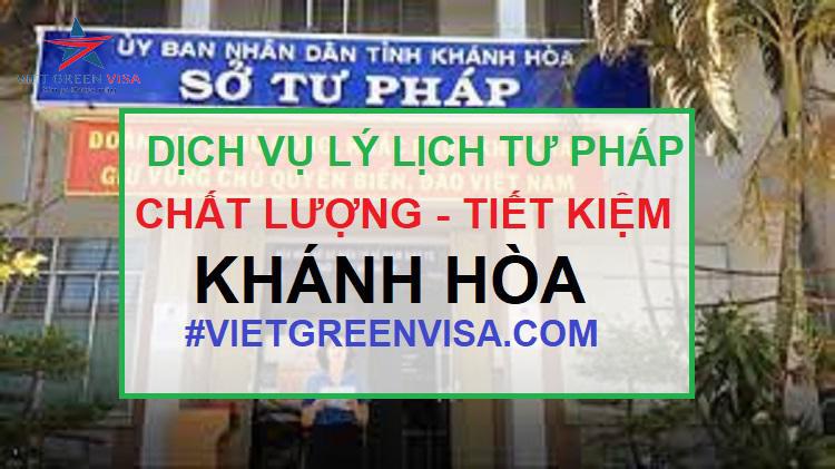 Dịch vụ làm lý lịch tư pháp tại Khánh Hòa trọn gói