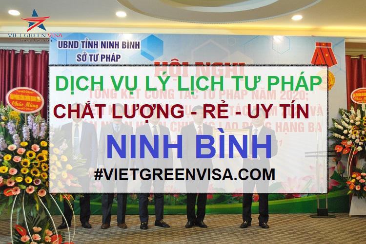 Dịch vụ làm lý lịch tư pháp tại Ninh Bình trọn gói