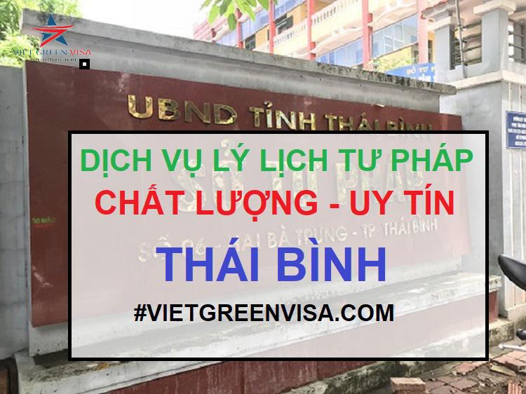 Dịch vụ làm lý lịch tư pháp tại Thái Bình trọn gói