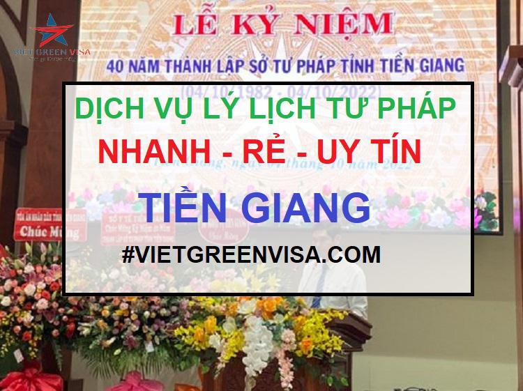 Dịch vụ làm lý lịch tư pháp tại Tiền Giang trọn gói