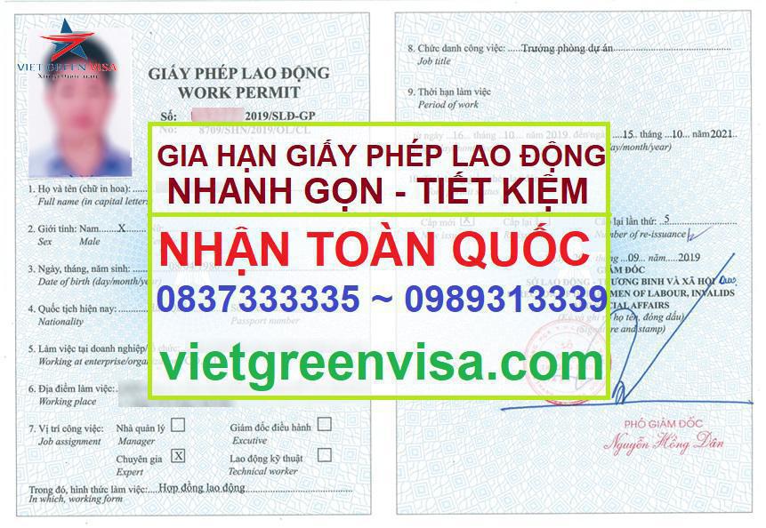 Dịch vụ làm giấy phép lao động tại Bắc Giang uy tín