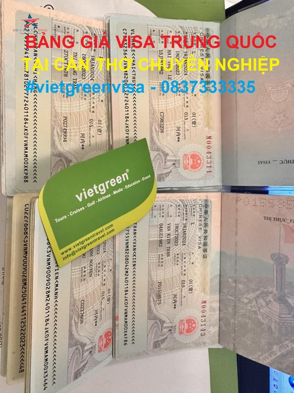 Dịch vụ xin visa Trung Quốc tại Cần Thơ chuyên nghiệp nhất