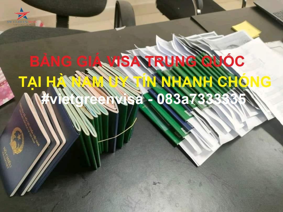 Dịch vụ xin visa Trung Quốc tại Hà Nam uy tín nhanh chóng