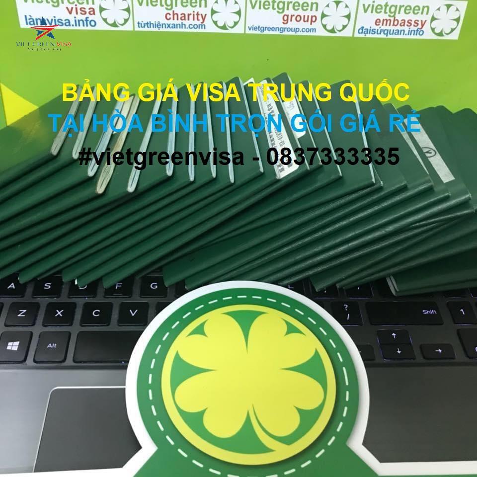 Dịch vụ xin visa Trung Quốc tại Hòa Bình trọn gói