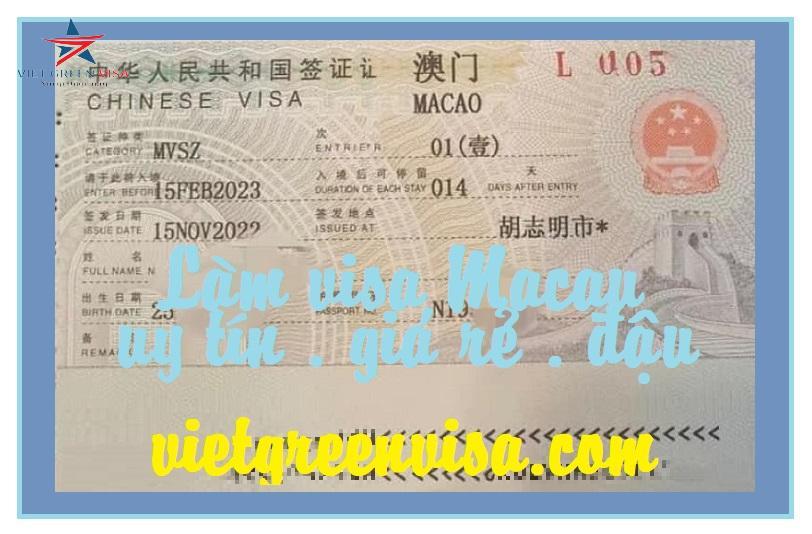 Dịch vụ xin visa Macao tại Phú Yên, xin visa Macau tại Phú Yên, xin Visa Macau, làm Visa Macao, Viet Green Visa, Du Lịch Xanh