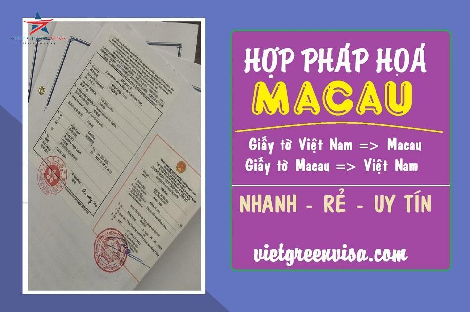 Hợp pháp hóa lãnh sự Macao (Macau) trọn gói