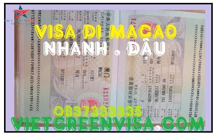 Dịch vụ xin visa Macau tại Bắc Ninh, xin visa Macau tại Bắc Ninh, xin Visa Macau, làm Visa Macau, Viet Green Visa, Du Lịch Xanh