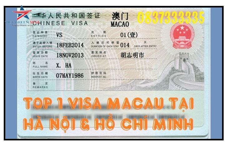 Dịch vụ làm Visa Macau tại Hà Giang giá tốt