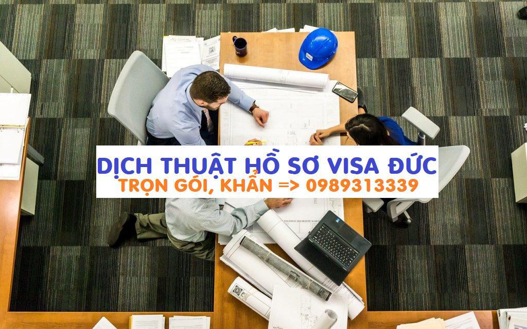 Dịch thuật hồ sơ xin visa Đức tại Hà Nội, Hồ Chí Minh