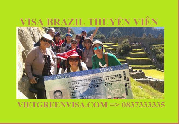 Dịch vụ Visa thuyền viên đi Brazil: Nhận tàu, Lái tàu, Làm việc trên tàu