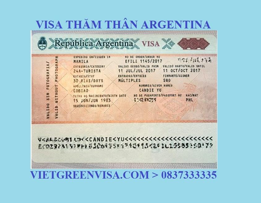 Dịch vụ xin Visa Argentina thăm thân, nhanh gọn, giá rẻ