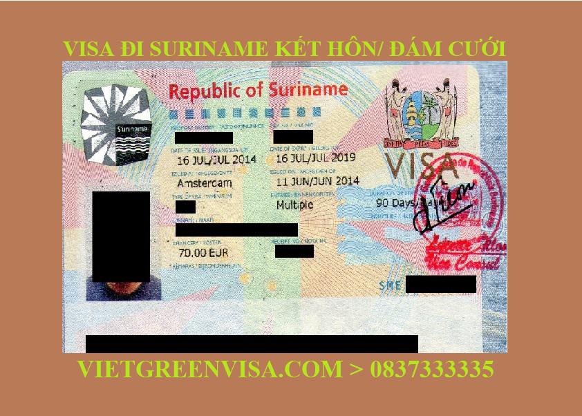 Làm Visa Suriname kết hôn, sang Suriname tổ chức đám cưới