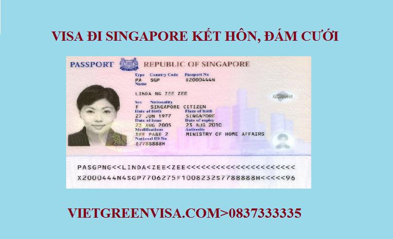 Xin Visa sang Singapore tổ chức đám cưới, kết hôn