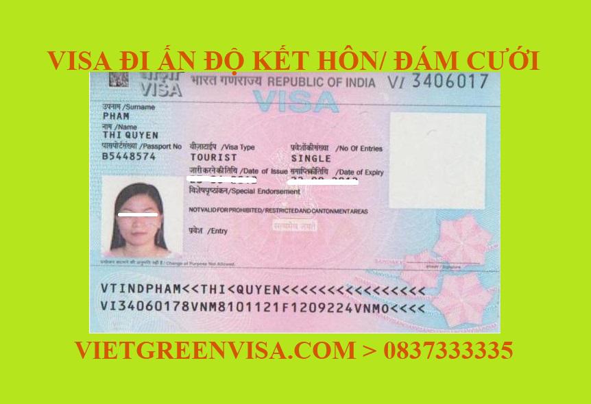  Dịch vụ xin Visa sang Ấn Độ tổ chức đám cưới, kết hôn 