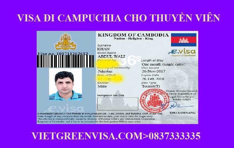 Xin Visa thuyền viên đi Campuchia Nhận tàu, Lái tàu