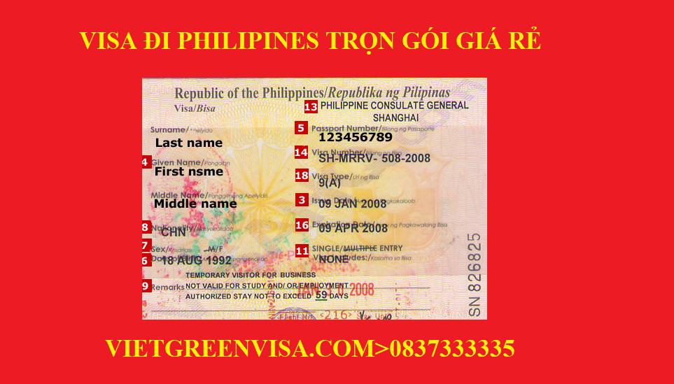 Xin Visa Philipines trọn gói tại Hà Nội, Hồ Chí Minh