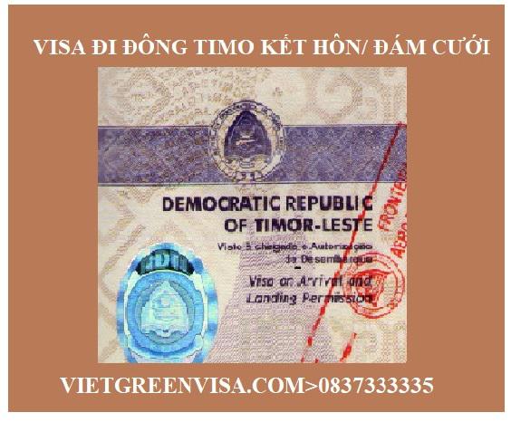 Dịch vụ xin visa Đông timo kết hôn, tổ chức đám cưới