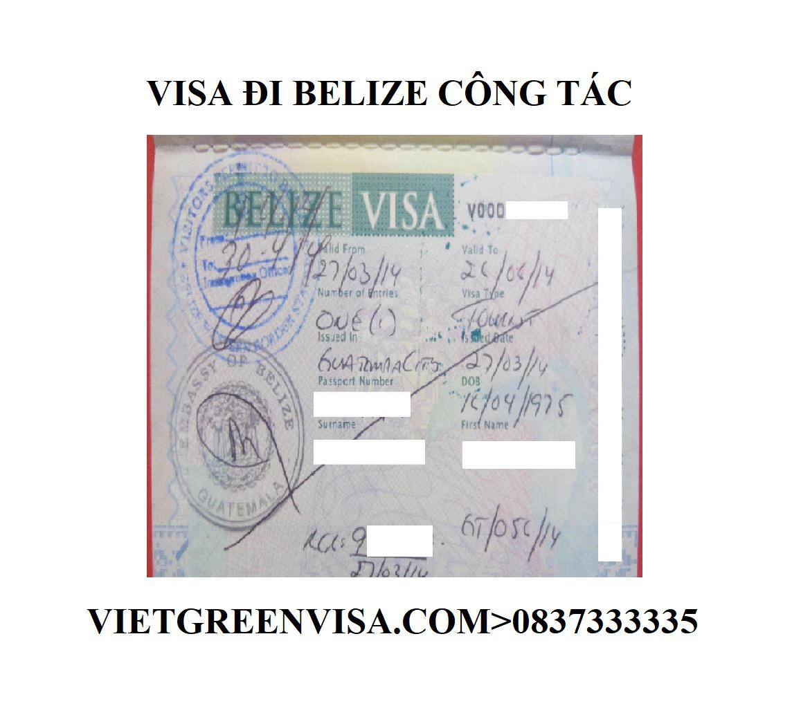 Xin Visa Belize công tác uy tín, giá rẻ, nhanh gọn