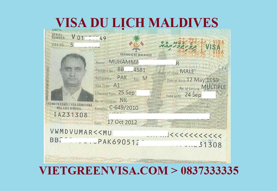 Làm Visa du lịch Maldives uy tín, trọn gói, chất lượng