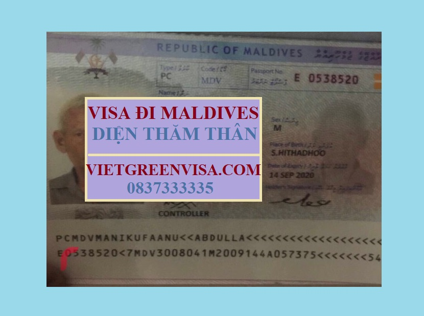 Làm Visa Maldives thăm thân chất lượng, giá rẻ