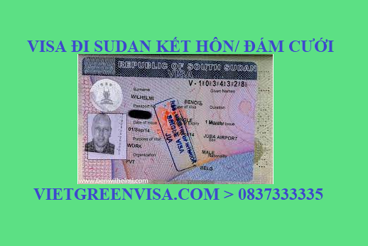 Dịch vụ xin Visa sang Sudan tổ chức đám cưới, kết hôn