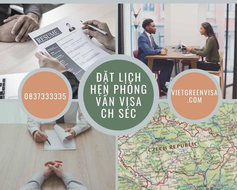 Xin  lịch hẹn phỏng vấn xin visa CH Séc