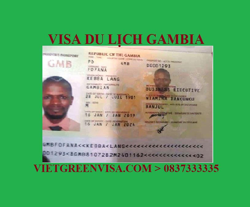 Làm Visa du lịch Gambia uy tín, trọn gói, giá rẻ