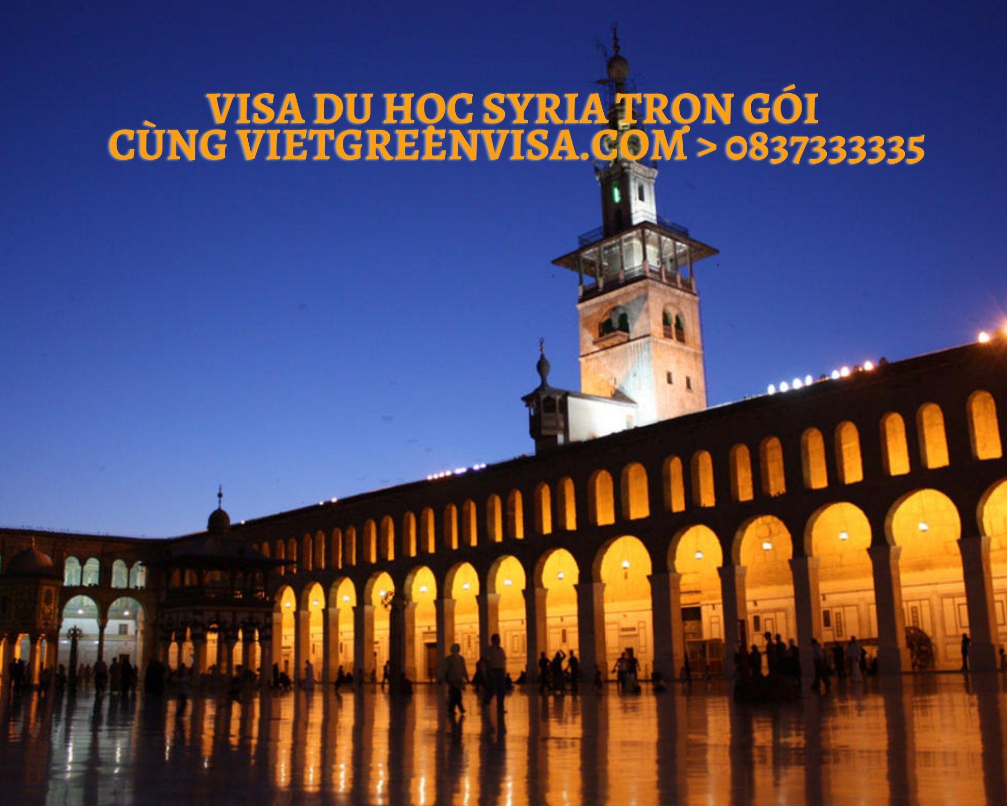 Dịch vụ làm visa du học Syria, Visa Dubai đi học tiếng, học đại học 