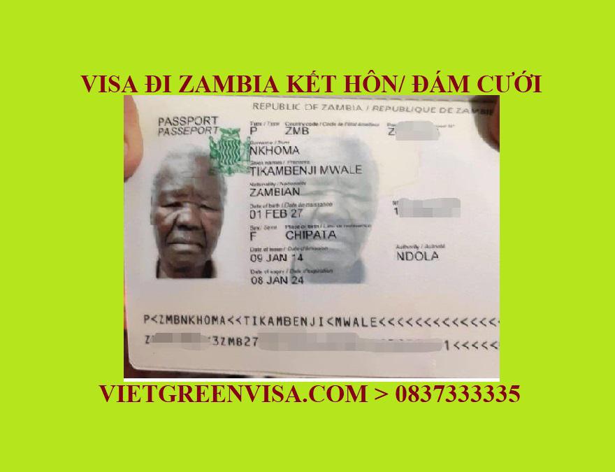 Dịch vụ xin Visa sang Zambia tổ chức đám cưới, kết hôn