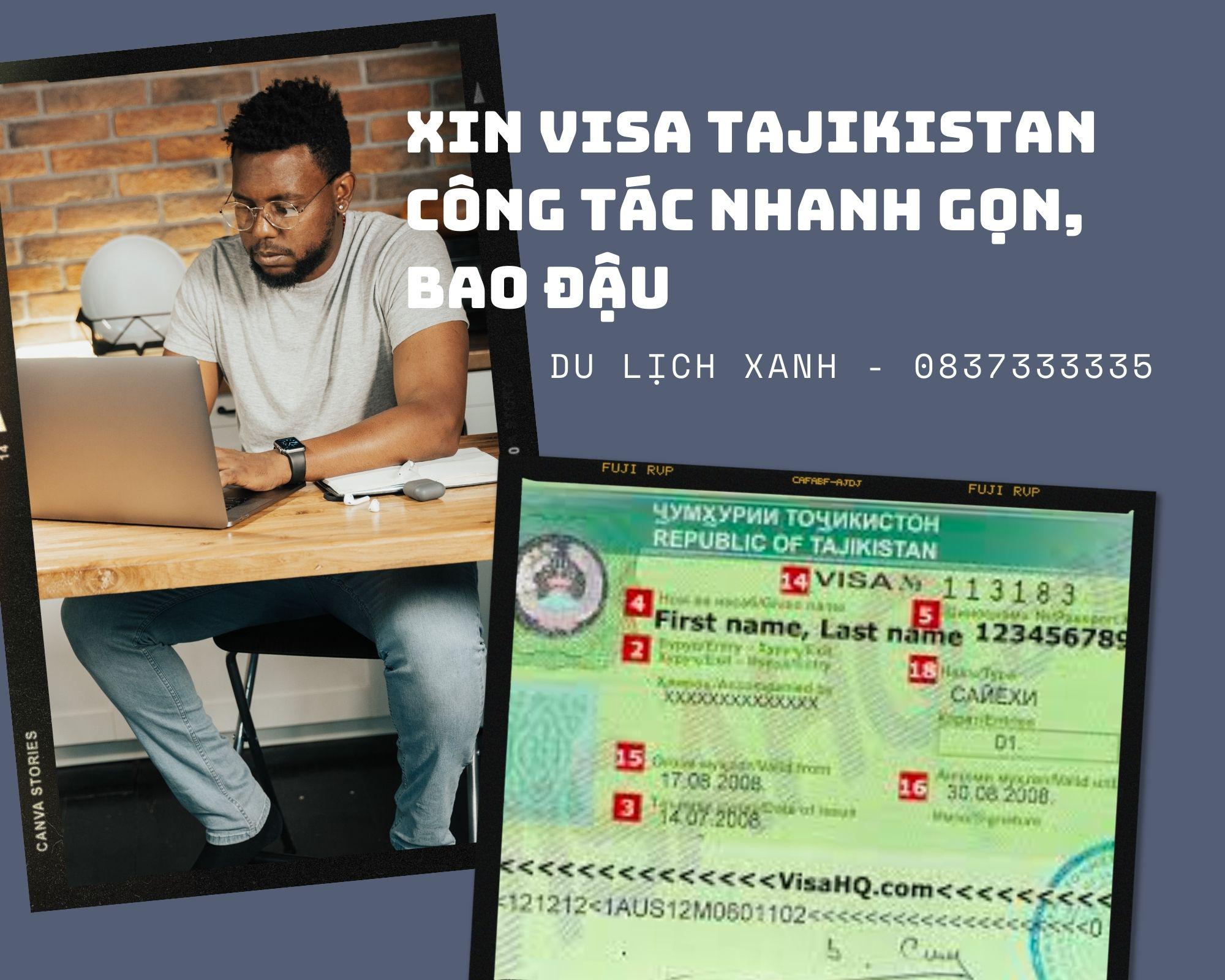 Xin Visa Tajikistan công tác nhanh gọn, bao đậu